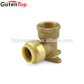 GutenTop Push Fit Fitting Drop Ear Elbow Quick Connector with PEX COPPER CPVC pipe